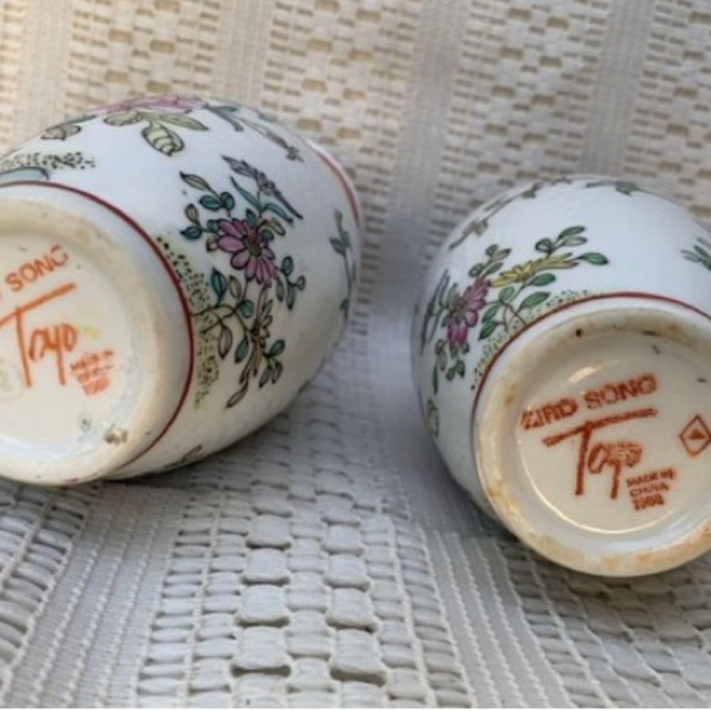 Pair Toyo Birdsong Vases - Picture 6 of 10
